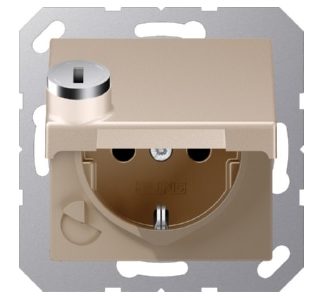 Розетка Schuko 16A 250V с откидной крышкой - Электрическая розетка A 1520 BFKLSL CH