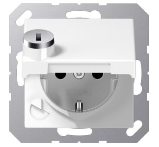 Розетка Schuko 16A 250V с откидной крышкой - Электрическая розетка A 1520 BFKLSL WW
