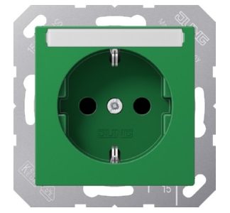 Розетка Schuko 16A 250V, с защитой от взлома. - Электрическая розетка A 1520 BFNA GN