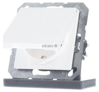 Розетка Schuko 16A 250V с откидной крышкой - Электрическая розетка A 1520 KIKL WW