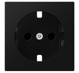 Графитовая крышка, матово-черная - Крышка розетки, черная A 1520 KIPL SWM