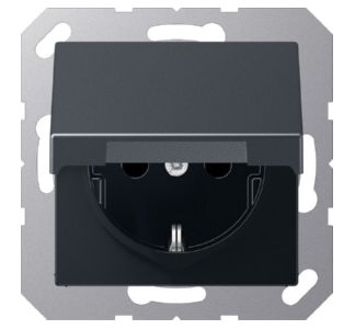 Розетка SCHUKO 16 А 250 В, антрацит - Розетка ( A 1520 NBFKL ANM