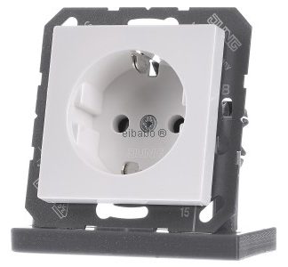 Розетка Schuko альпийского цвета A 1520 WW