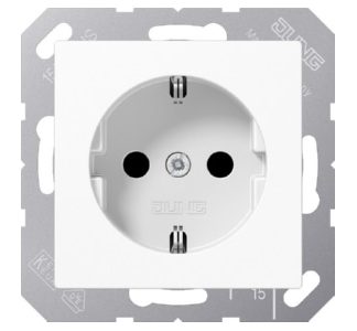 Розетка SCHUKO 16A 250 В, альпийский белый - Розетка (A 1521 BF WW)