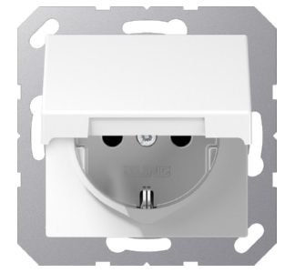 Розетка SCHUKO 16 А 250 В, альпийский белый - Розетка (A 1521 KL WW)