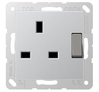 Розетка 13А 250В, 2-контактная. - Розетка (A 3171 AL)