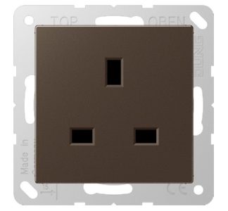 Розетка 13 А 250 В, цвет мокко - Розетка (A 3521 MO)
