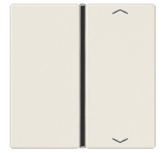 Белая кнопка с символами - Декоративная накладка для выключателя кремово-белого цвета A 401 TSAP