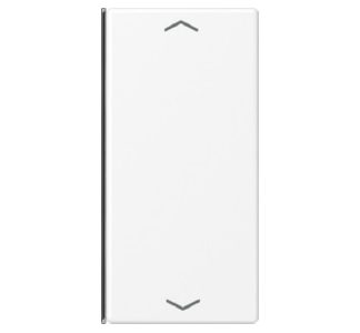 Двойная кнопка, матовая, белоснежная - Накладка для переключателя, кремово-белая A 402 TSAP WWM