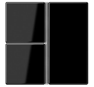 Полный комплект черных трехпозиционных клавиш - накладка для переключателя, черная A 403 TSA SW