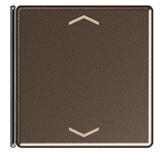 Четырехсекционная кнопка цвета мокко с символами - Крышка для переключателя A 404 TSAP MO 14