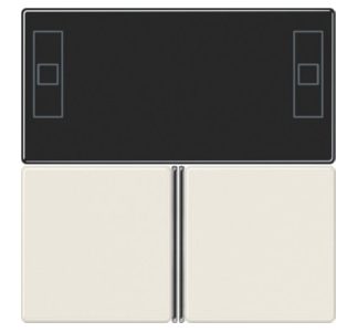 Полностью белый комплект ключей - переключатель с кремовой накладкой белого цвета A 4093 TSA