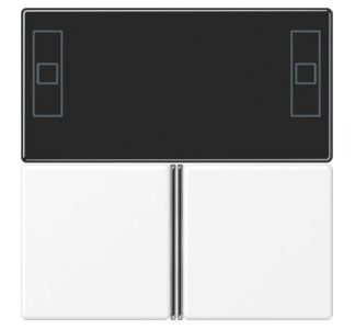 Комплект кнопок KNX для контроллера Comfort - Декоративная накладка для выключателя кремово-белого цвета...