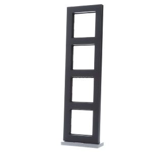 Рамка 4-кратная горизонтальная/вертикальная - Рамка 4-кратная антрацитовая A 5584 BF ANM