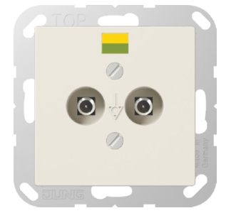 Розетка выравнивания потенциалов, 2 вилки - Заземляющая розетка A 565-2