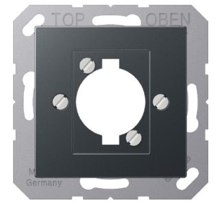 Крышка разъема XLR, матовый антрацитовый цвет - Plate A 568 BF ANM