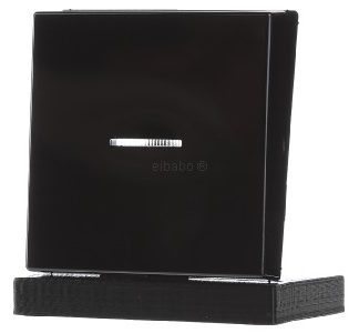 Переключатель-качелька с черной линзой - Черная накладка на переключатель/кнопку A 590 BF KO5 SW