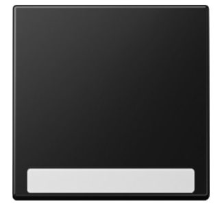 Переключатель-качелька на 1 секцию с полем для письма - Накладка на переключатель/кнопку, черная A 590 BF NA SWM