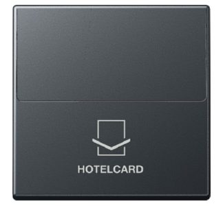 Столик для карт в отеле, антрацитовый матовый - Накладка для переключателя/кнопки A 590 CARD ANM