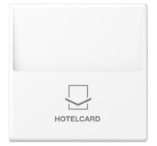 Стеллаж для карт в отеле, матовый, белоснежный - Накладка на переключатель/кнопку A 590 CARD WWM