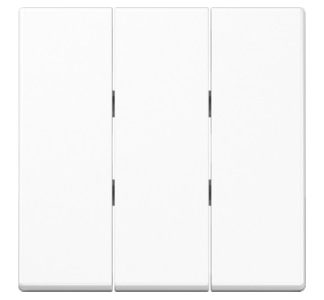 Трехсекционный ключ для переключателя + кнопки - Крышка для переключателя/кнопки белого цвета A 593 BF WW