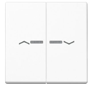 Символ качающихся стрелок, альпийский белый - Крышка глушителя, белая A 595 BF KO5 P WW