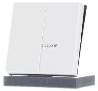 Накладка на переключатель/кнопку Rocker double alpine white - белая A 595 BF WW