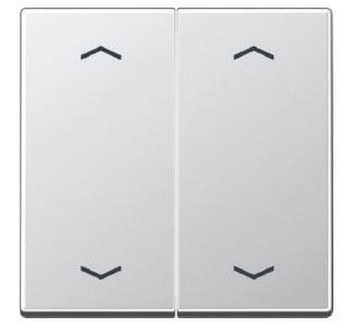 Алюминиевые символы для двухстворчатой ​​кнопки - торцевая заглушка для алюминиевых жалюзи A 595 MP AL