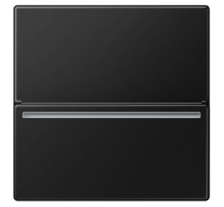 Панель переключателя для гостиничных карт, графитово-черная матовая - Накладка на переключатель/кнопку, черная A ...