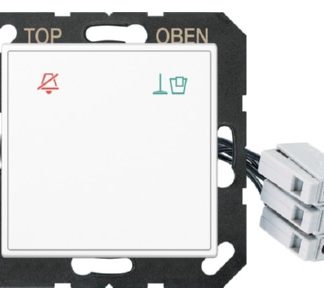 Стеклянная панель гостиничного типа со светодиодным блоком 24 В - Кремово-белая сигнальная крышка A CU KO6 M 24 WW