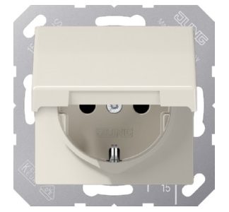Розетка Schuko 16A 250V с откидной крышкой - электрическая розетка ABAS 1520 KIKL