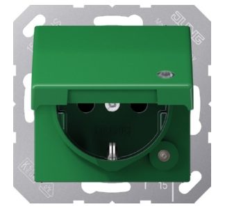 Розетка SCHUKO 16A 250V с защитой контактов - электрическая розетка ABAS 1520 KLKO RT