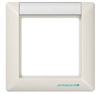 Рамка 1x WS горизонтальная/вертикальная - Рамка 1x кремово-белая ABAS 581 NA