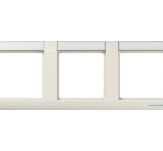 Тройная рама ws горизонтальная - трехсекционная рама кремово-белого цвета ABAS 5830 NA