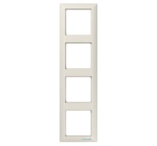 Рама на 4 места, горизонтальная/вертикальная - 4-секционная рама кремово-белого цвета ABAS 584