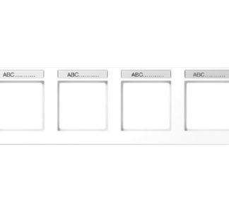Четырехстворчатая рама с надписью в альпийском белом цвете - четырехстворчатая рама белого цвета AC 5840 BFNA WW