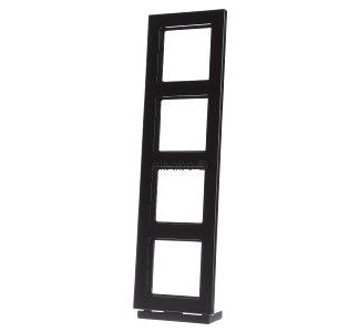 Рамка 4x черная горизонтальная/вертикальная - Рамка 4x черная AC 584 SW