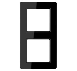 Двойная рамка, горизонтальная/вертикальная - 2-кратная рамка, черный AF 582 BF SW