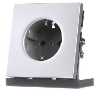 Алюминиевая розетка Schuko - электрическая розетка AL1520