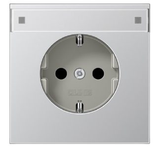 Алюминиевая розетка Schuko - электрическая розетка AL1520 NA