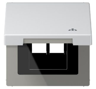 Откидная крышка LAN с центральной пластиной - Одинарная алюминиевая рама AL2990KLLAN