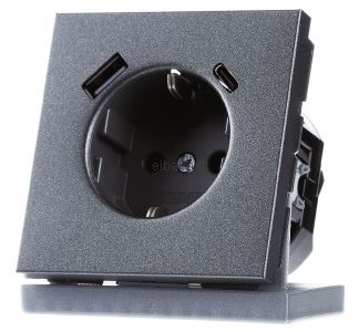 Розетка SCHUKO 16 А 250 В с защитой контактов - Защитный контакт розетки AL 1520-15 CA AN