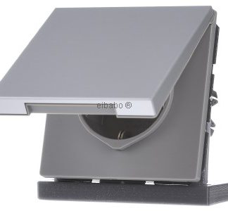 Розетка Schuko 16A 250V с откидной крышкой - электрическая розетка AL 1520 KIKL