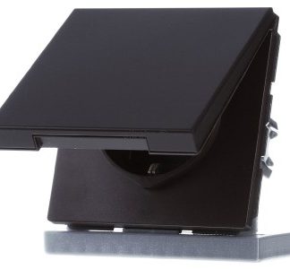 Розетка Schuko 16 А 250 В с защитой от случайного контакта - алюминиевая электрическая розетка...