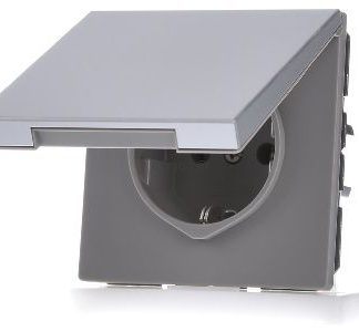 Алюминиевая розетка Schuko - электрическая розетка AL 1520 KL