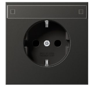 Розетка Schuko 16A 250V с контактной площадкой для записи - электрическая розетка AL 1520 NA AN