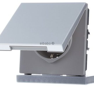 Розетка SCHUKO 16 А 250 В, алюминиевая - Розетка (AL 1520 NKL)