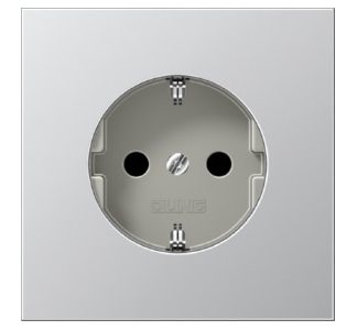 Центральная пластина для розетки SCHUKO - Защитная накладка для алюминиевой настенной розетки AL 2520 PL