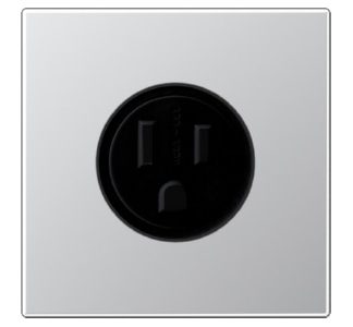 Американская стандартная розетка NEMA 15 А 125 В, алюминиевая - Розетка (AL 2521-15)