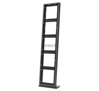 Рамка 5x антрацит, горизонтальная/вертикальная - Рамка 5-кратная антрацитовая AL 2985 AN